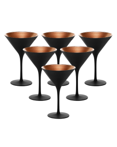 Stölzle Elements Cocktailglas zwart/brons 240ml | 6 stuks