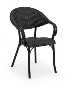 XSeat Stapelstoel Bistro Paris zwart