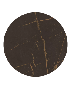 XSeat Tafelblad Compact Classic Black Copper Marble Ø680cm