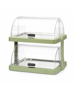 Hendi Koeldisplay Uniq met dubbele rolltop groen 40x30cm