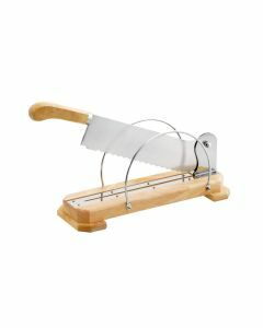 Broodmes op houten sokkel 35cm