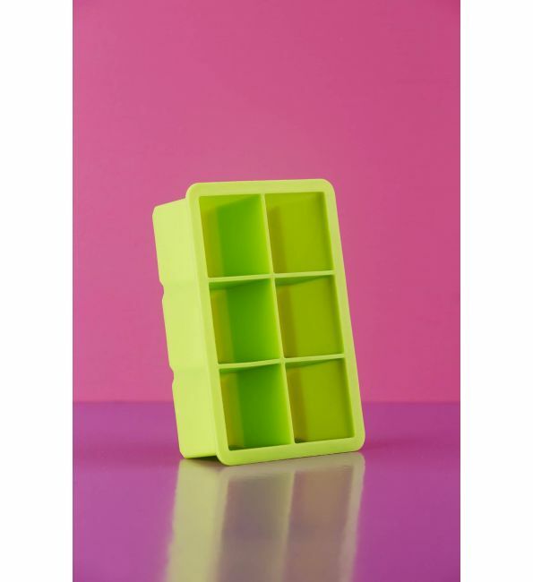 In zicht Goedaardig neerhalen Dotz Silicone Ijsblokvorm kubus groen 4,8x4,8x4,8cm