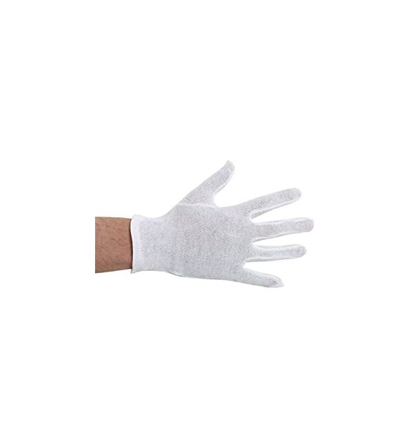 Implementeren hoofdonderwijzer ijs CMT Katoenen handschoen wit X-Large (Set 12)