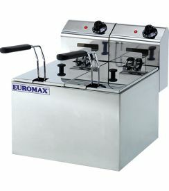 Euromax Friteuse dubbel eco 2x5L