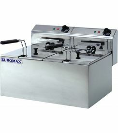 Euromax Friteuse dubbel eco 2x8L