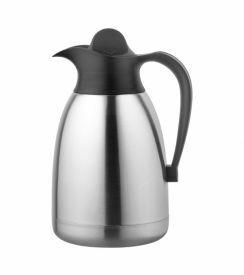 Isoleerkan zwart RVS 1,5L