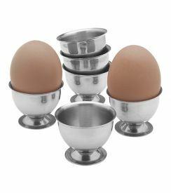 Eierdopjes RVS 45mm | 6 stuks