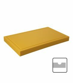 Snijblad geel 50x30x4cm geul