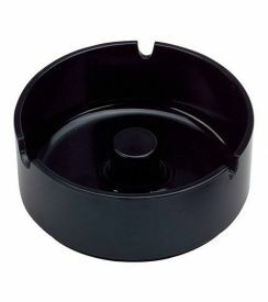 Waca Asbak melamine zwart Ø12,5cm