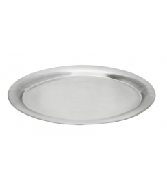 Plateau ovaal inox 285x220 mm
