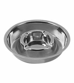 Asbak RVS Ø14cm