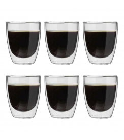 Papillon Dubbelwandig espresso glas 80ml | 6 stuks