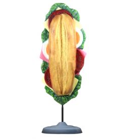 Sandwich/ broodje 3D op staander polyester