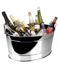 Lacor Champagne emmer ovaal inox