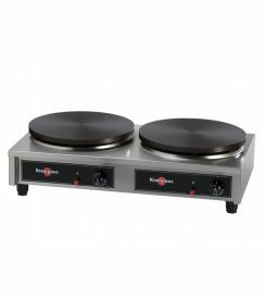 Krampouz dubbele pannenkoekplaat rond gas 2x7kW Ø40cm 