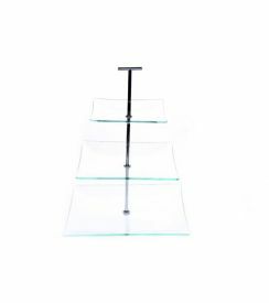 C&T Etagère glas 3-lagen 20-25xH30cm