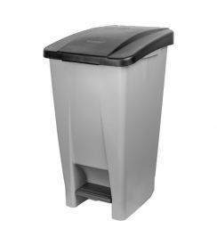 Denox Pedaalafvalbak verrijdbaar 60L