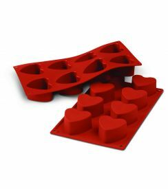 Silikomart Terracotta Bakvorm Hearts SF040 
