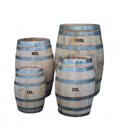 Houten vat kastanje 60L 