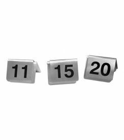 Tafelnummers RVS set 11-20