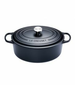 Le Creuset Stoofpan ovaal mat zwart 8,9L 35cm 