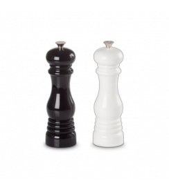 Le Creuset peper- & zoutmolen zwart/wit 21cm