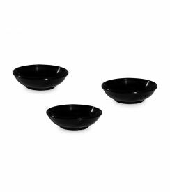 Schaaltje melamine rond zwart 7cm