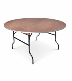 Bankettafel Drente alu-rand Ø153xH76cm