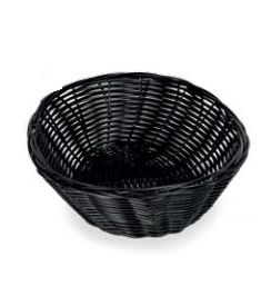 SupremInox Broodmandje rond zwart 18x6cm 