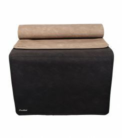 Pavelinni Tafelloper dubbel donkerbruin-bruin 45x120cm 