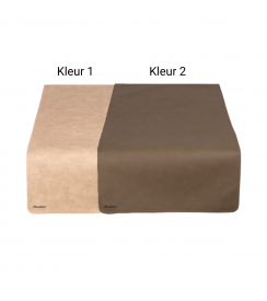 Tafelloper dubbel 45x120cm Taupe-Beige