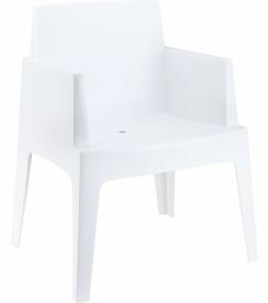 Siesta Stoel Box outdoor stapelbaar wit