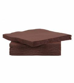 C&T Prof Servetten chocoladebruin 25x25cm | 40 stuks