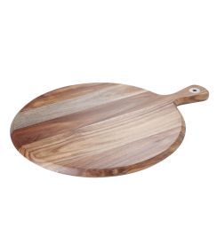C&T Plank hout rond 38x30xH1,5cm