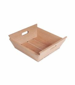SupremInox Houten box met handvat 21x21x7cm