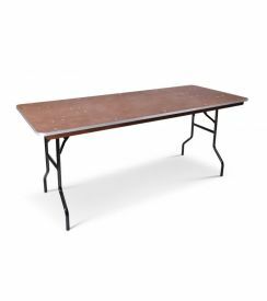 Bankettafel Drente alu-rand 183x76xH76cm