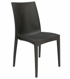 Stoel Rattan Bistro antraciet