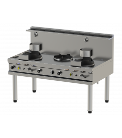 Nayati Wok gas 3 branders 2x18 - 1x13kW