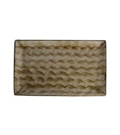 Bord rechthoek bruin 27x17cm