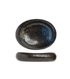 C&T Black Yoru Schaal ovaal 24x21xH5,5cm