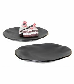 Bord melamine zwart 40cm 