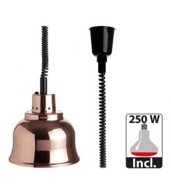 Warmhoudkap Luxe instelbaar koper met lamp