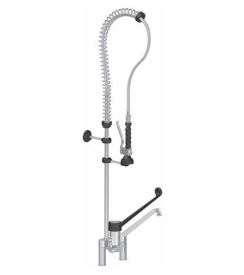 Linum Voorspoeldouche dubbelgats incl. kwartslag tussenkraan 1300mm