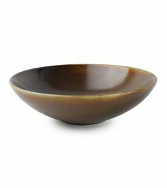 F2D Escura Diep bord bruin Ø20,5xH6cm
