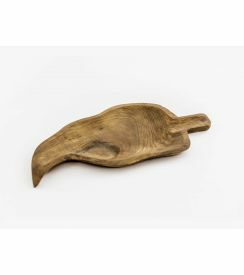 Wood & Food schaal bladvorm 37x20x1,5cm