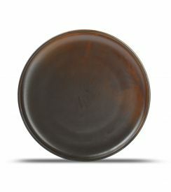 F2D Escura Plat bord donkerbruin Ø26cm 