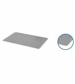 Lineoplus Bakplaat met 4 open hoeken perfo alu 600x400mm 