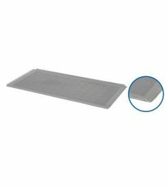 Lineoplus Bakplaat met 4 open hoeken perfo alu 800x400mm 