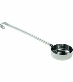 GI Metal Tomatensauslepel met platte bodem voor pizza 90g