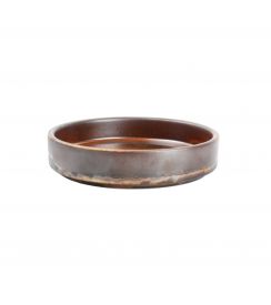 F2D Escura Crème Brûlée Schaal donkerbruin Ø13,5xH3cm 
